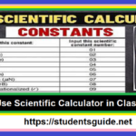 How to Use Scientific Calculator in Classroom New Post
