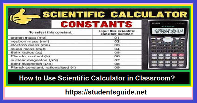 How to Use Scientific Calculator in Classroom New Post